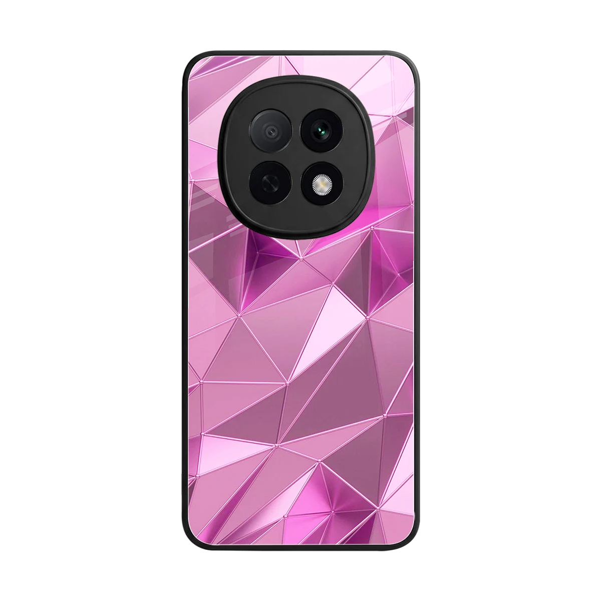 Blush Mosaic back phone cover | glass case for oppo f29 pro 5g