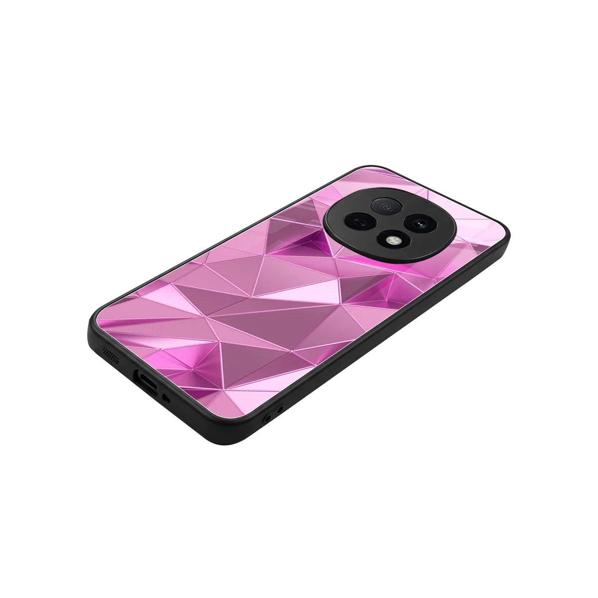 Blush Mosaic stylish phone case for oppo f29 pro 5g | glossy glass and slim fit