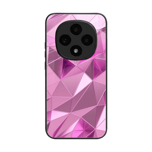 Blush Mosaic back phone cover | glass case for oppo f31 pro 5g