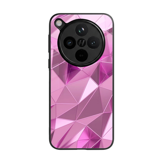 Blush Mosaic back phone cover | glass case for oppo find x8