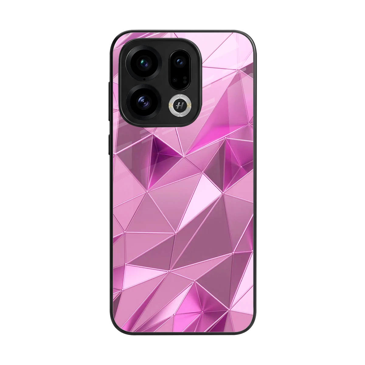 Blush Mosaic back phone cover | glass case for oppo find x9