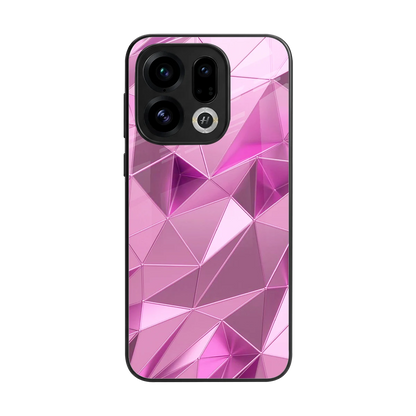 Blush Mosaic back phone cover | glass case for oppo find x9