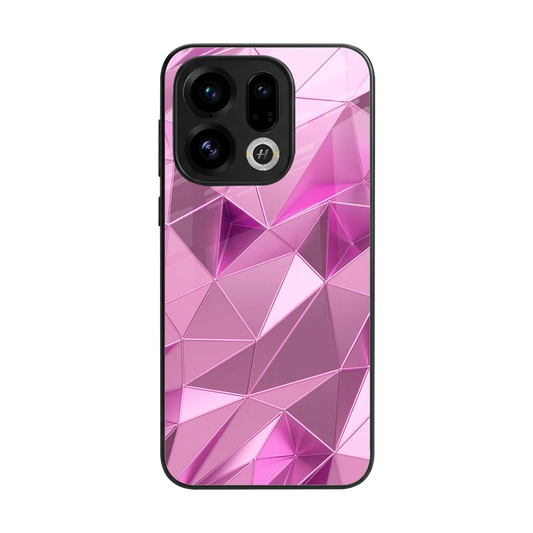 Blush Mosaic back phone cover | glass case for oppo find x9