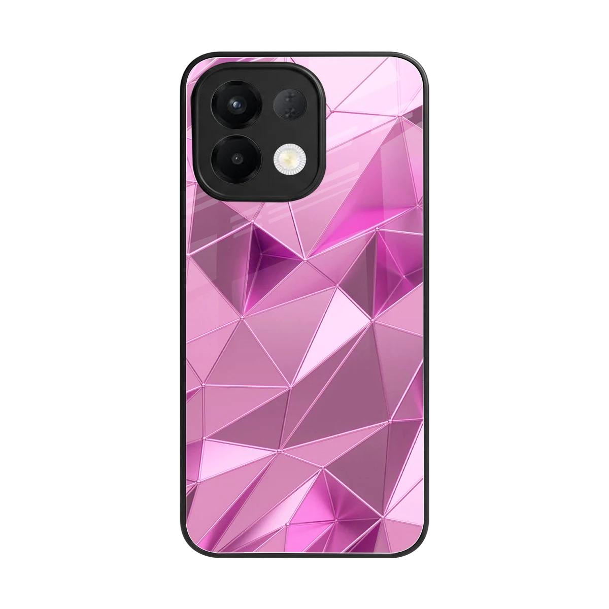 Blush Mosaic back phone cover | glass case for oppo k13 5g
