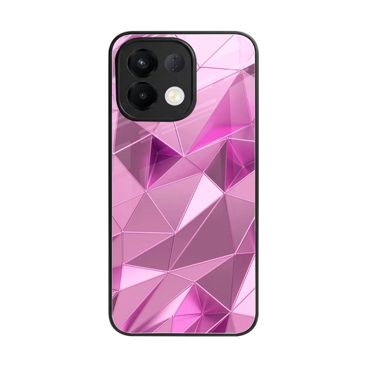 Blush Mosaic back phone cover | glass case for oppo k13 5g