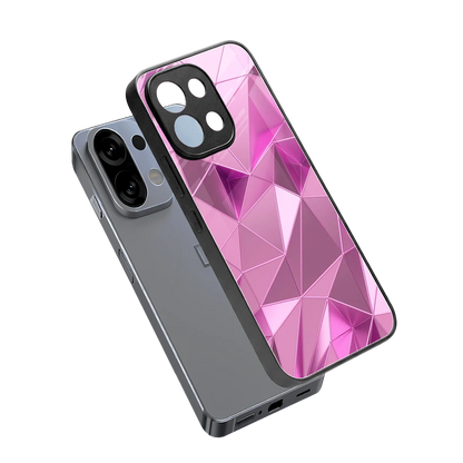 Blush Mosaic sleek oppo k13 5g cover with tempered glass back and TPU edges