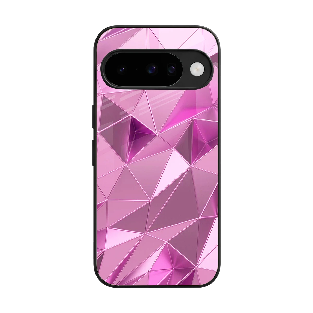 Blush Mosaic back phone cover | glass case for google pixel 10
