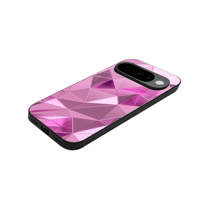 Blush Mosaic stylish phone case for google pixel 10 | glossy glass and slim fit