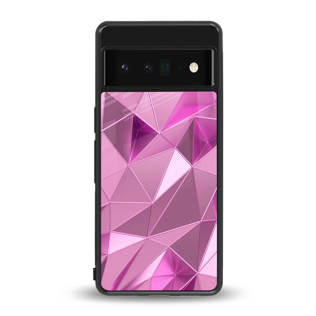 Blush Mosaic back phone cover | glass case for google pixel 6 pro
