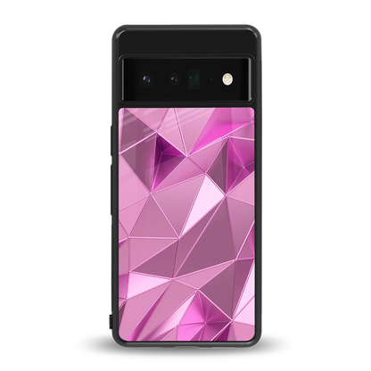 Blush Mosaic back phone cover | glass case for google pixel 6 pro