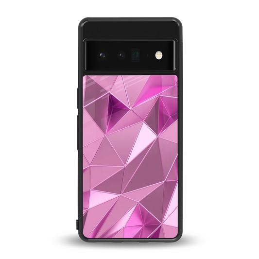 Blush Mosaic back phone cover | glass case for google pixel 6 pro
