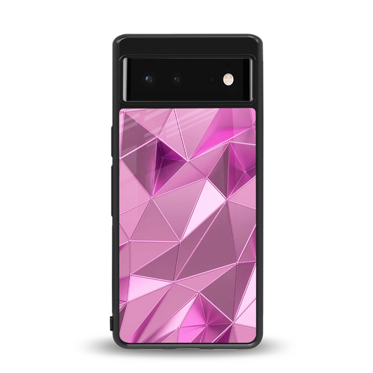 Blush Mosaic back phone cover | glass case for google pixel 6