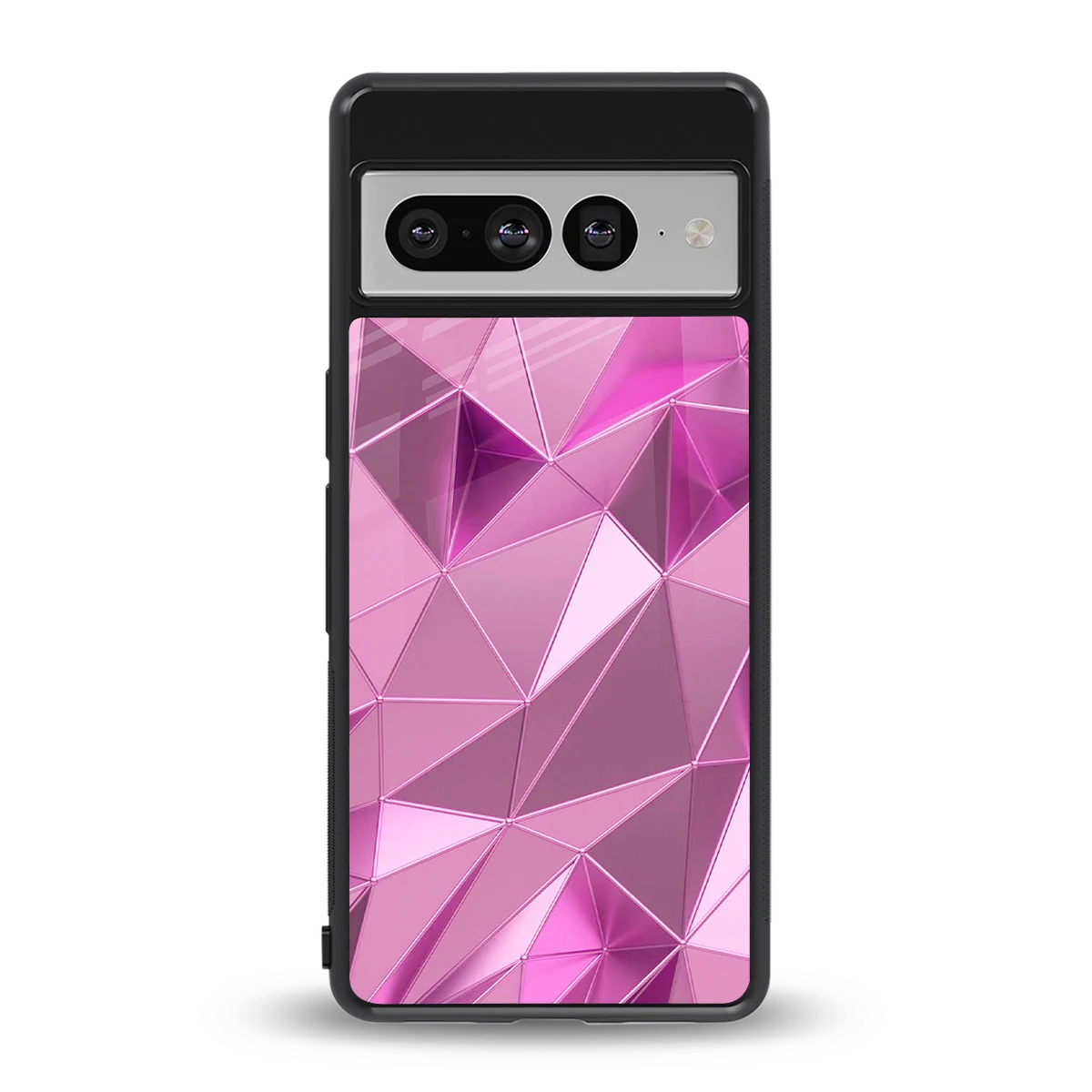 Blush Mosaic back phone cover | glass case for google pixel 7 pro