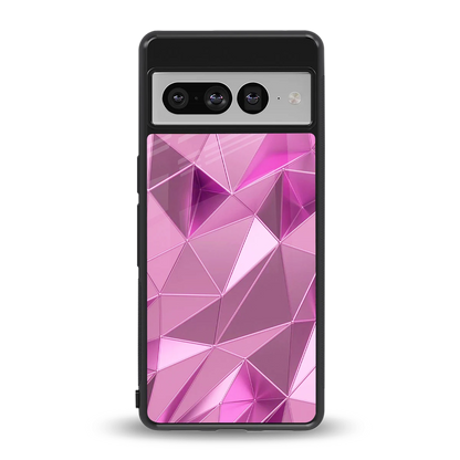Blush Mosaic back phone cover | glass case for google pixel 7 pro