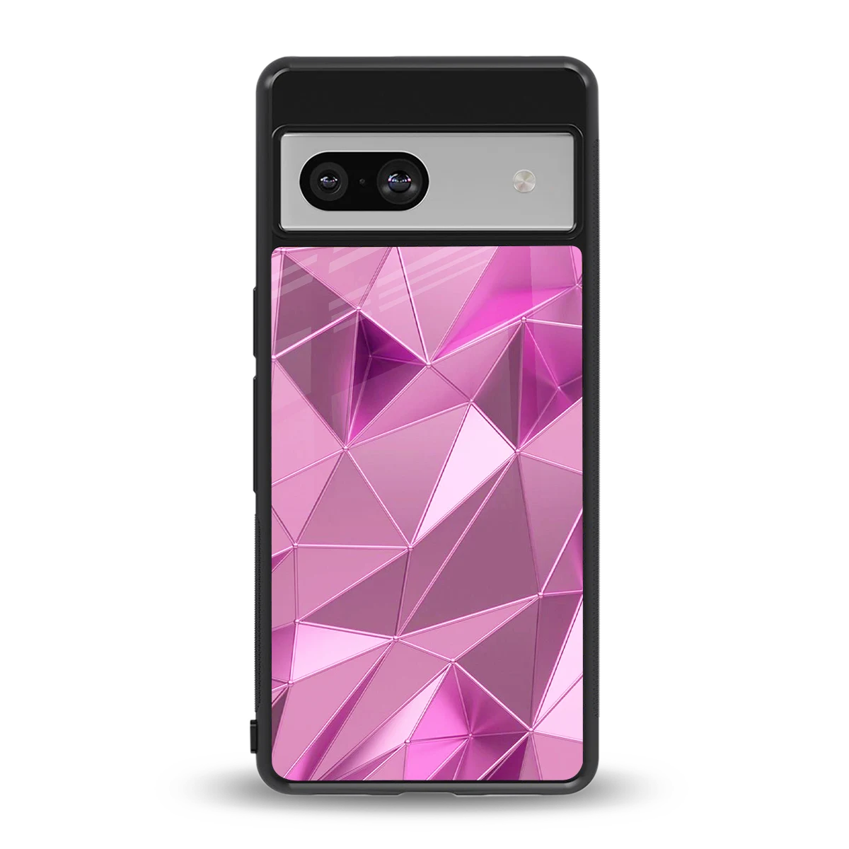 Blush Mosaic back phone cover | glass case for google pixel 7a