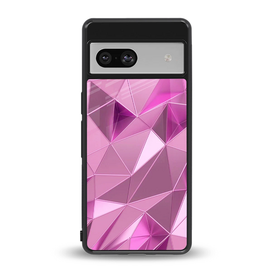 Blush Mosaic back phone cover | glass case for google pixel 7a