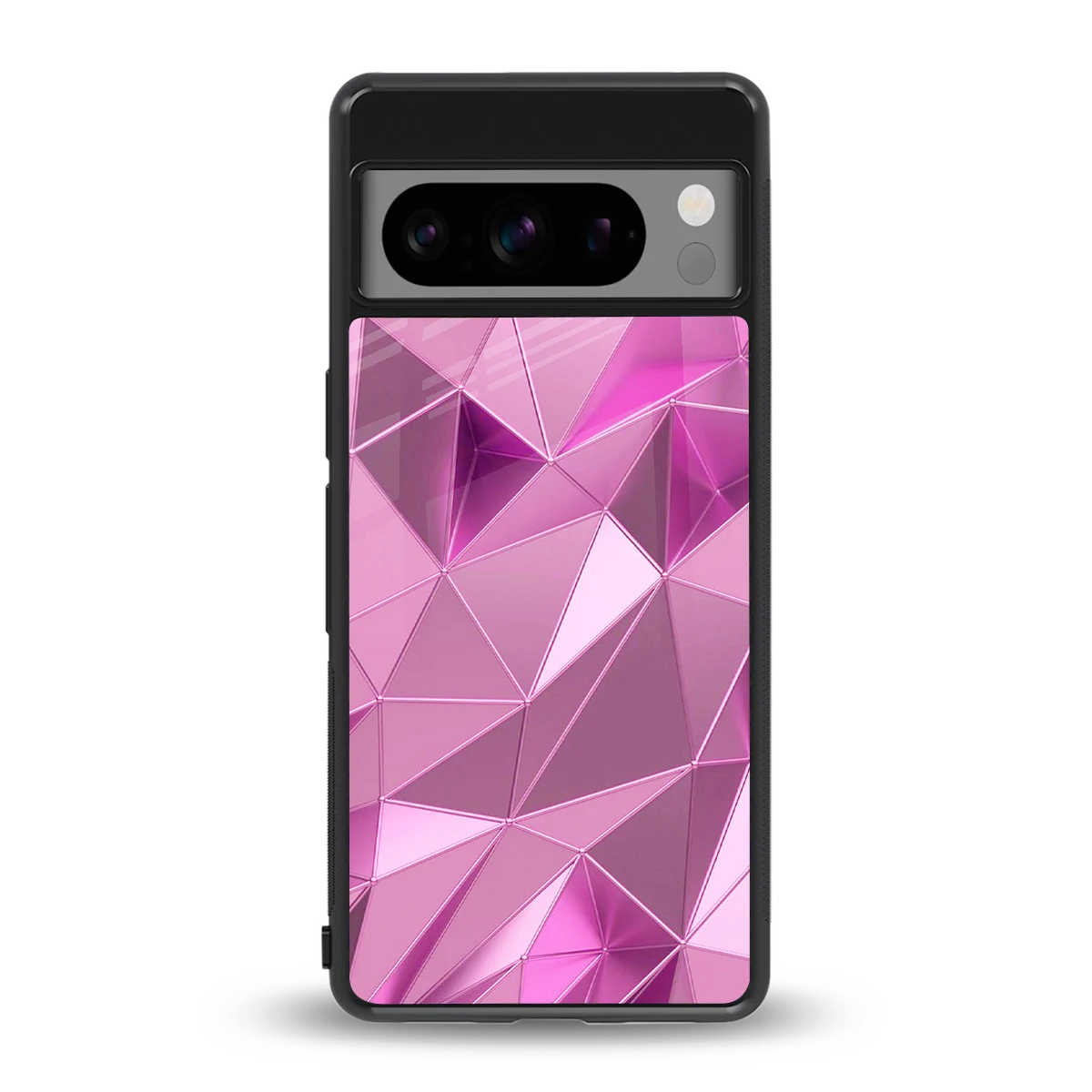 Blush Mosaic back phone cover | glass case for google pixel 8 pro