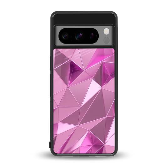 Blush Mosaic back phone cover | glass case for google pixel 8 pro