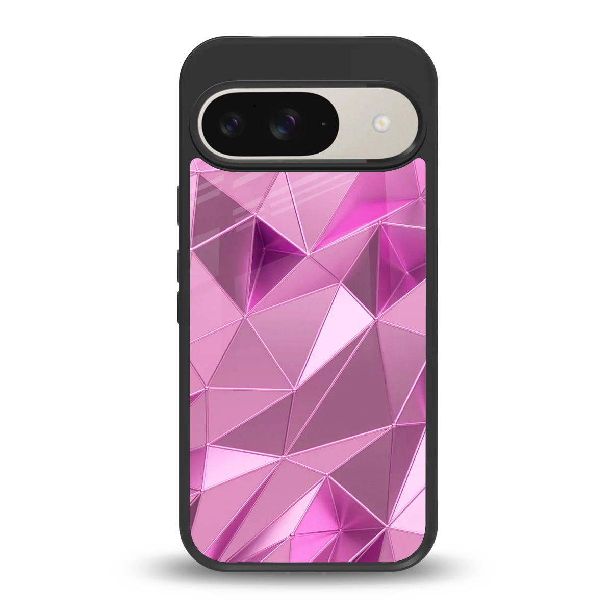 Blush Mosaic back phone cover | glass case for google pixel 9