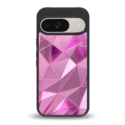 Blush Mosaic back phone cover | glass case for google pixel 9