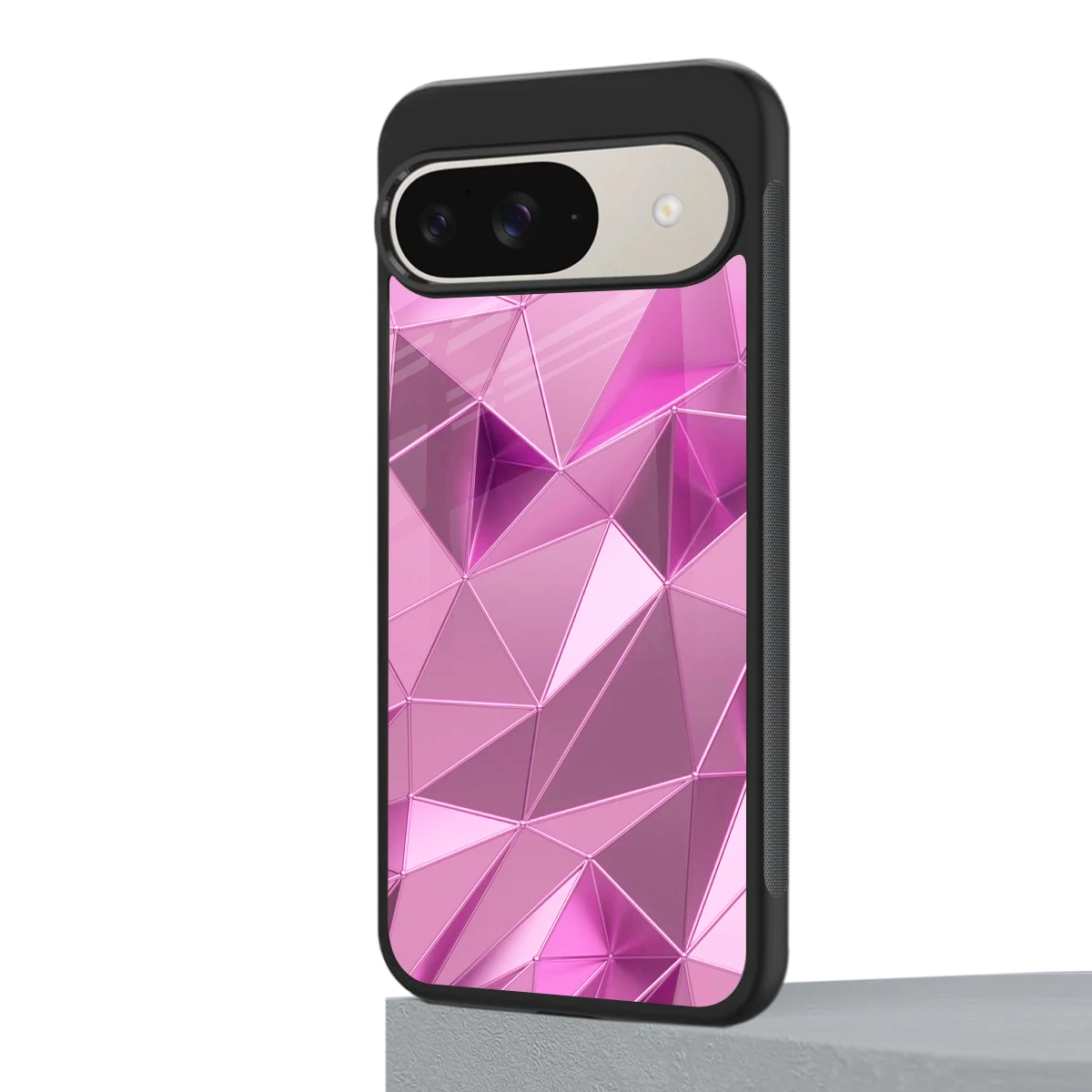 Blush Mosaic google pixel 9 mobile cover | shockproof glass phone case