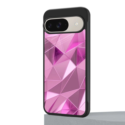 Blush Mosaic google pixel 9 mobile cover | shockproof glass phone case