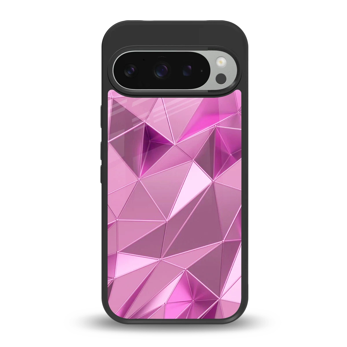 Blush Mosaic back phone cover | glass case for google pixel 9 pro
