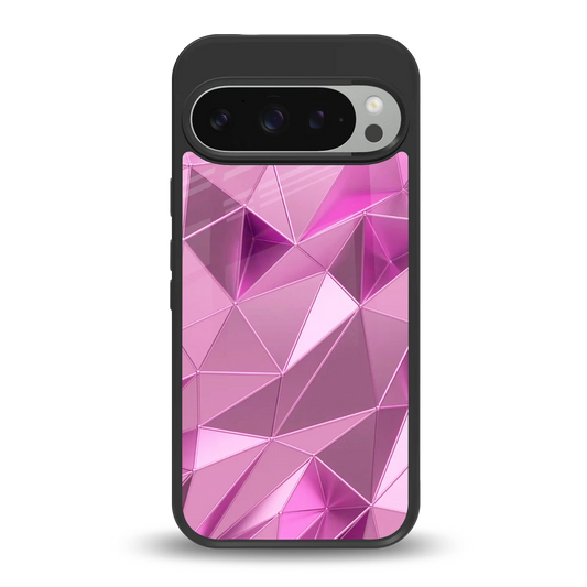 Blush Mosaic back phone cover | glass case for google pixel 9 pro