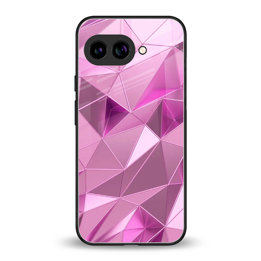 Blush Mosaic back phone cover | glass case for google pixel 9a