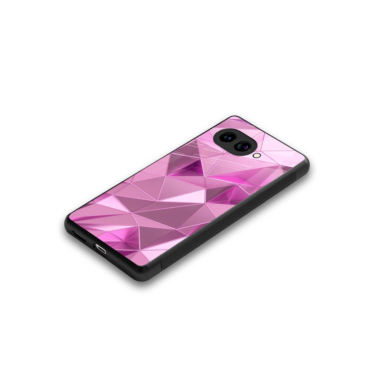 Blush Mosaic stylish phone case for google pixel 10a | glossy glass and slim fit