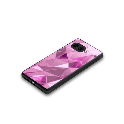 Blush Mosaic stylish phone case for google pixel 10a | glossy glass and slim fit