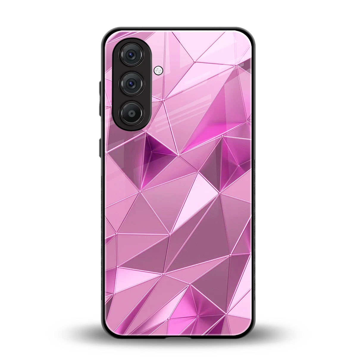 Blush Mosaic back phone cover | glass case for samsung galaxy m35 5g