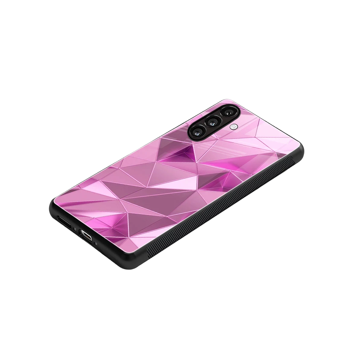 Blush Mosaic stylish phone case for samsung galaxy m35 5g | glossy glass and slim fit