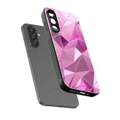 Blush Mosaic sleek samsung galaxy a17 5g cover with tempered glass back and TPU edges