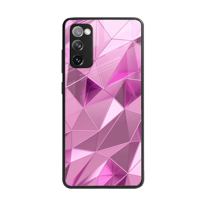 Blush Mosaic back phone cover | glass case for samsung galaxy s20 fe