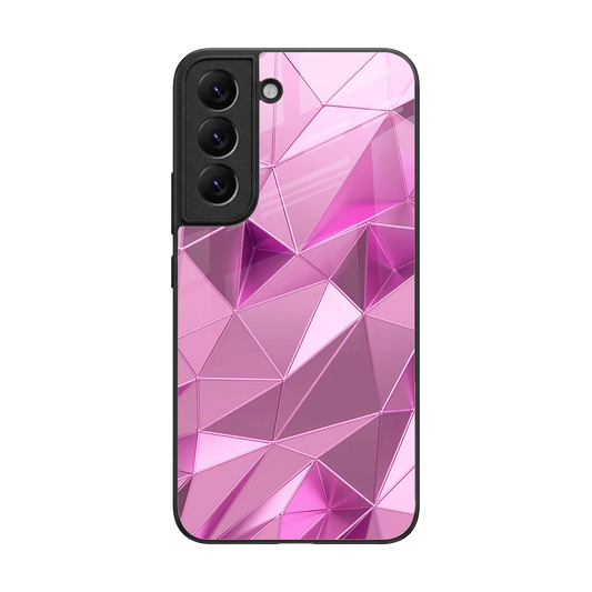 Blush Mosaic back phone cover | glass case for samsung galaxy s22