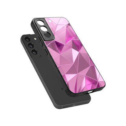 Blush Mosaic sleek samsung galaxy s22 cover with tempered glass back and TPU edges