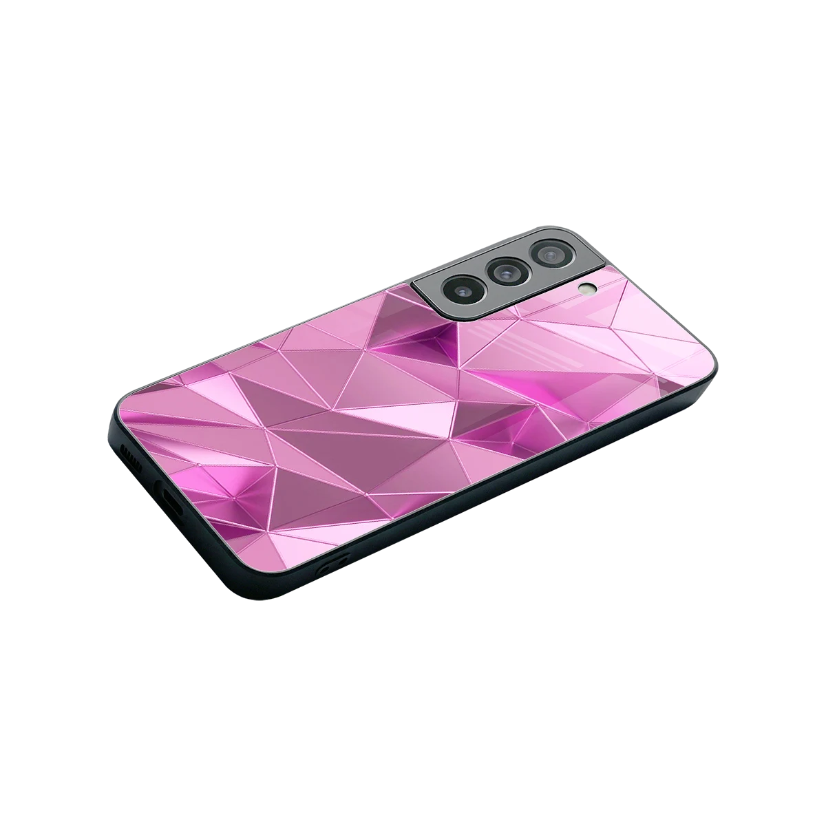 Blush Mosaic stylish phone case for samsung galaxy s22 | glossy glass and slim fit