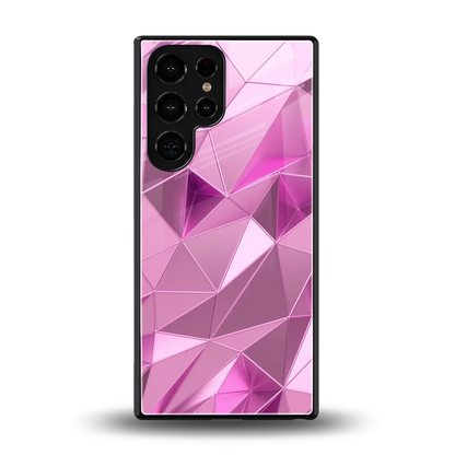 Blush Mosaic back phone cover | glass case for samsung galaxy s26 ultra