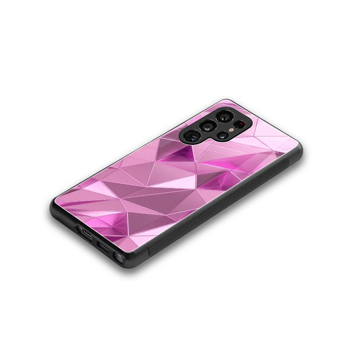 Blush Mosaic stylish phone case for samsung galaxy s26 ultra | glossy glass and slim fit
