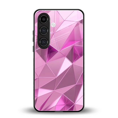 Blush Mosaic back phone cover | glass case for samsung galaxy s25