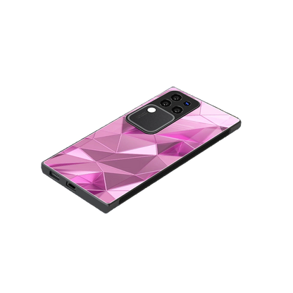 Blush Mosaic stylish phone case forvivo v30 pro | glossy glass and slim fit