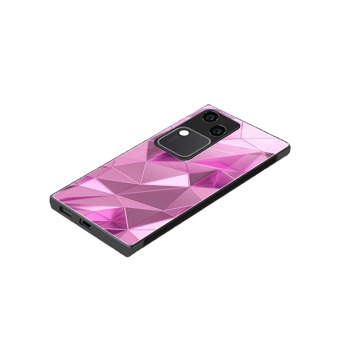 Blush Mosaic stylish phone case for vivo v30 | glossy glass and slim fit