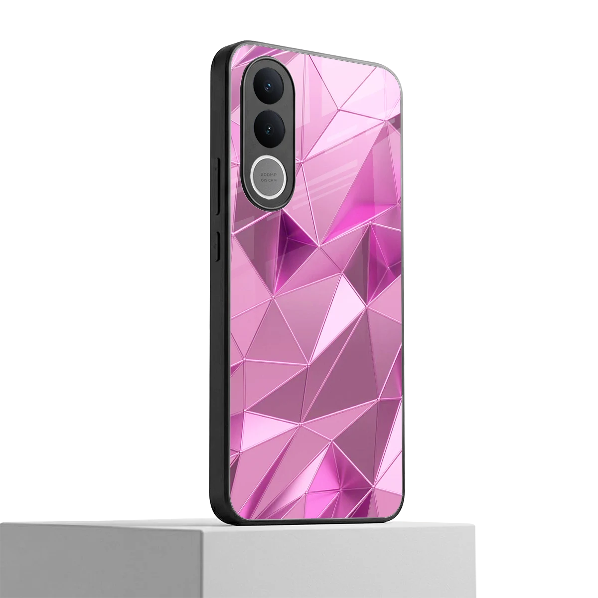 Blush Mosaic vivo v70 fe mobile cover | shockproof glass phone case