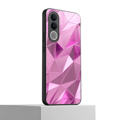 Blush Mosaic vivo v70 fe mobile cover | shockproof glass phone case