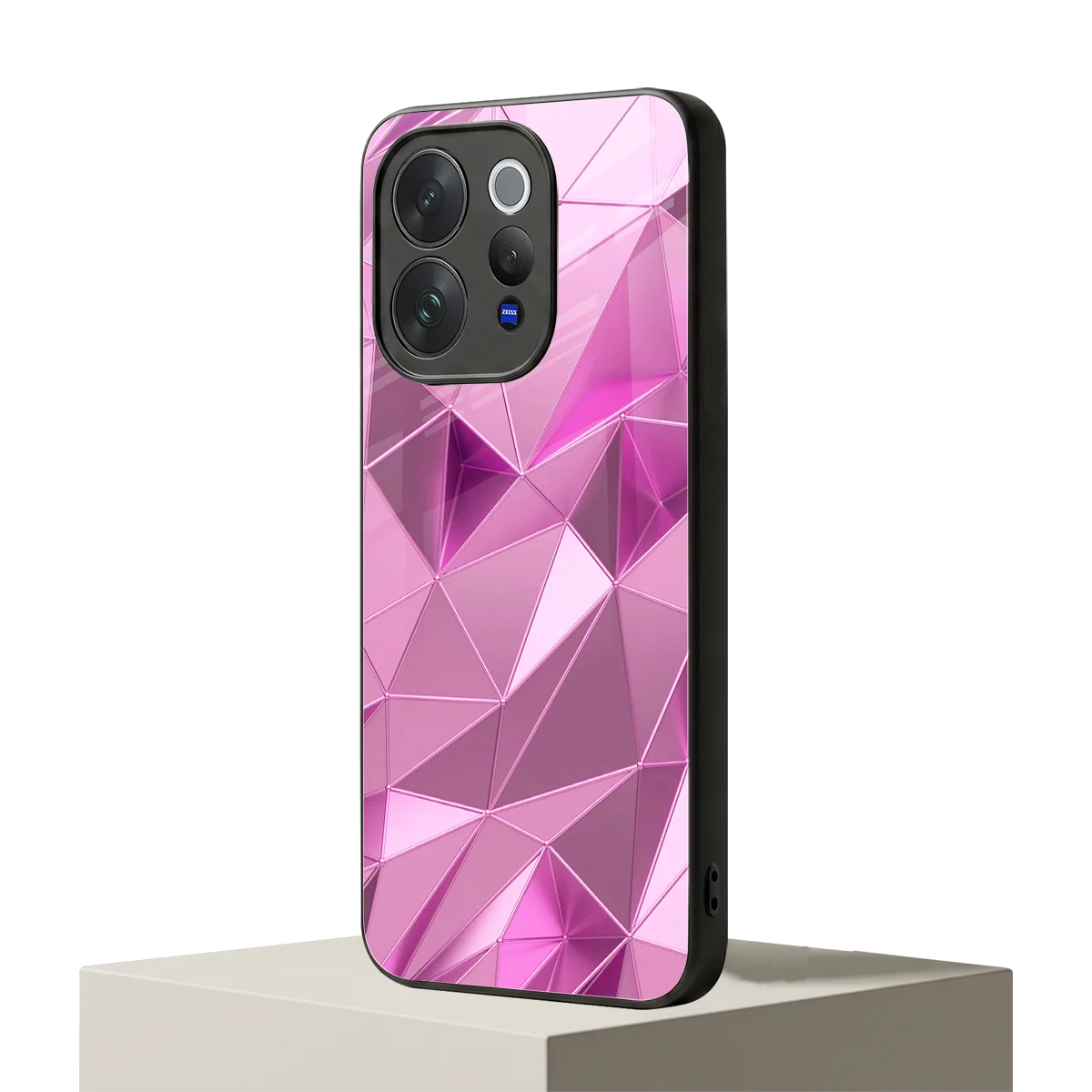 Blush Mosaic vivo v70 elite mobile cover | shockproof glass phone case