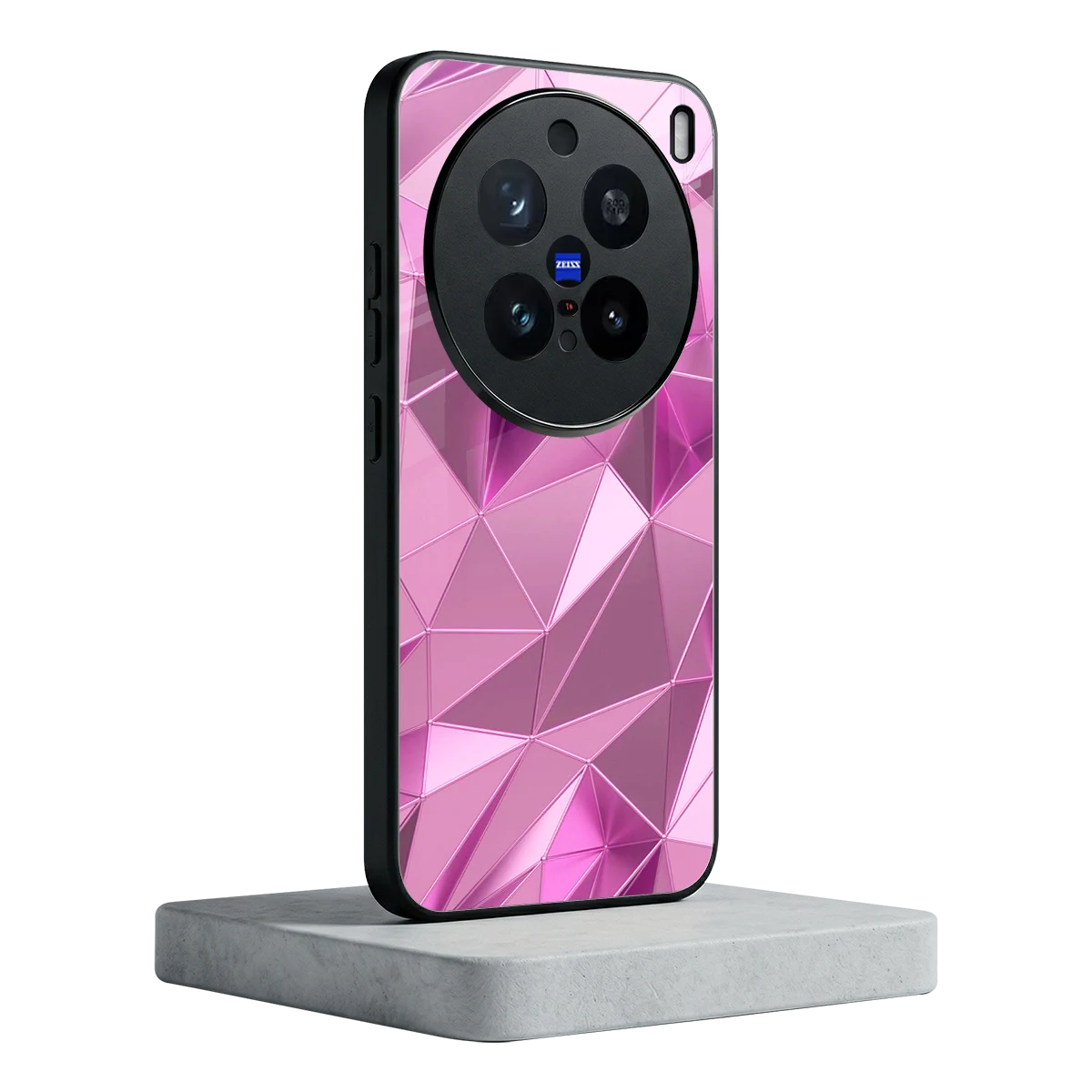 Blush Mosaic vivo x200 pro mobile cover | shockproof glass phone case