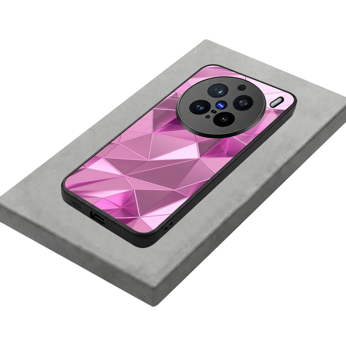 Blush Mosaic stylish phone case for vivo x200 pro | glossy glass and slim fit