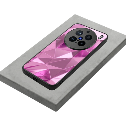 Blush Mosaic stylish phone case for vivo x200 pro | glossy glass and slim fit