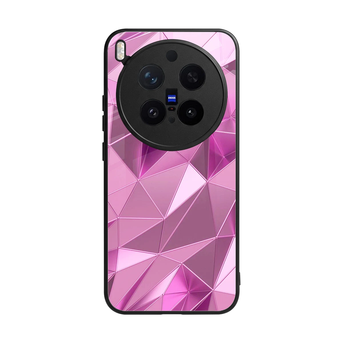 Blush Mosaic back phone cover | glass case for vivo x300 pro